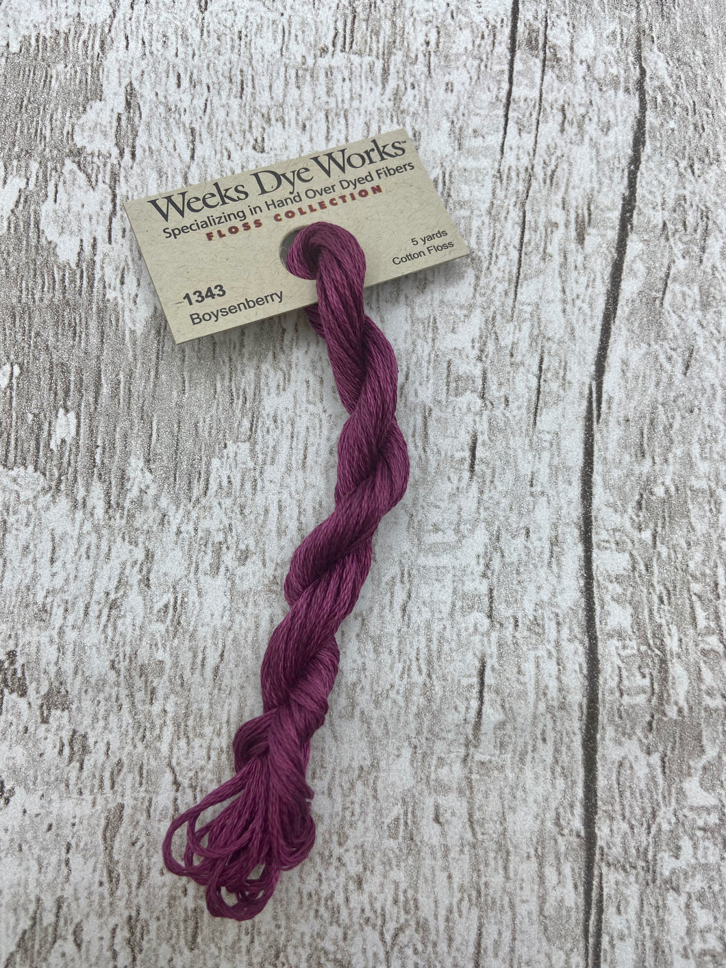 Boysenberry (#1343) Weeks Dye Works 6-strand cotton floss