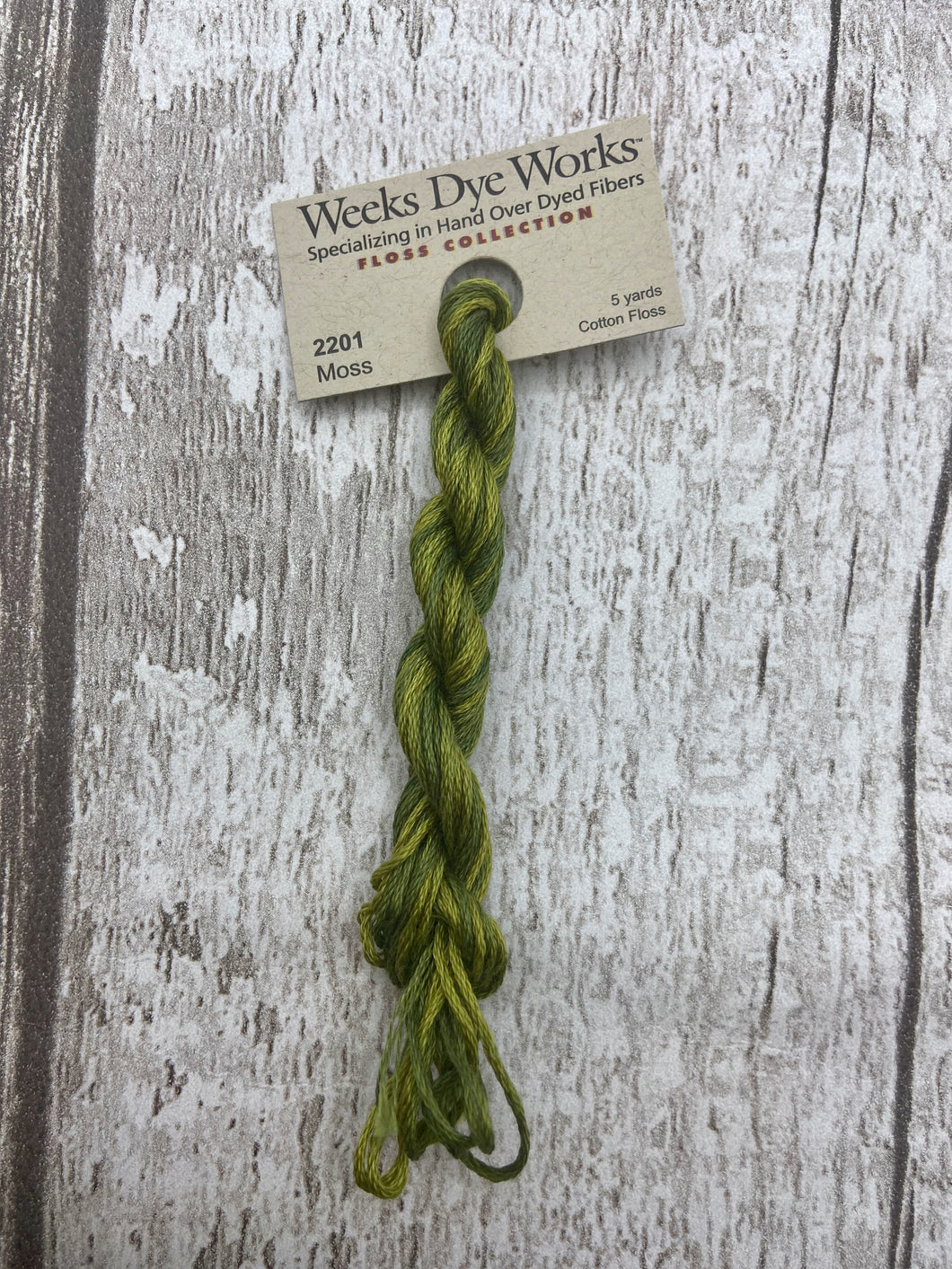 Moss (#2201) Weeks Dye Works, 6-strand cotton floss