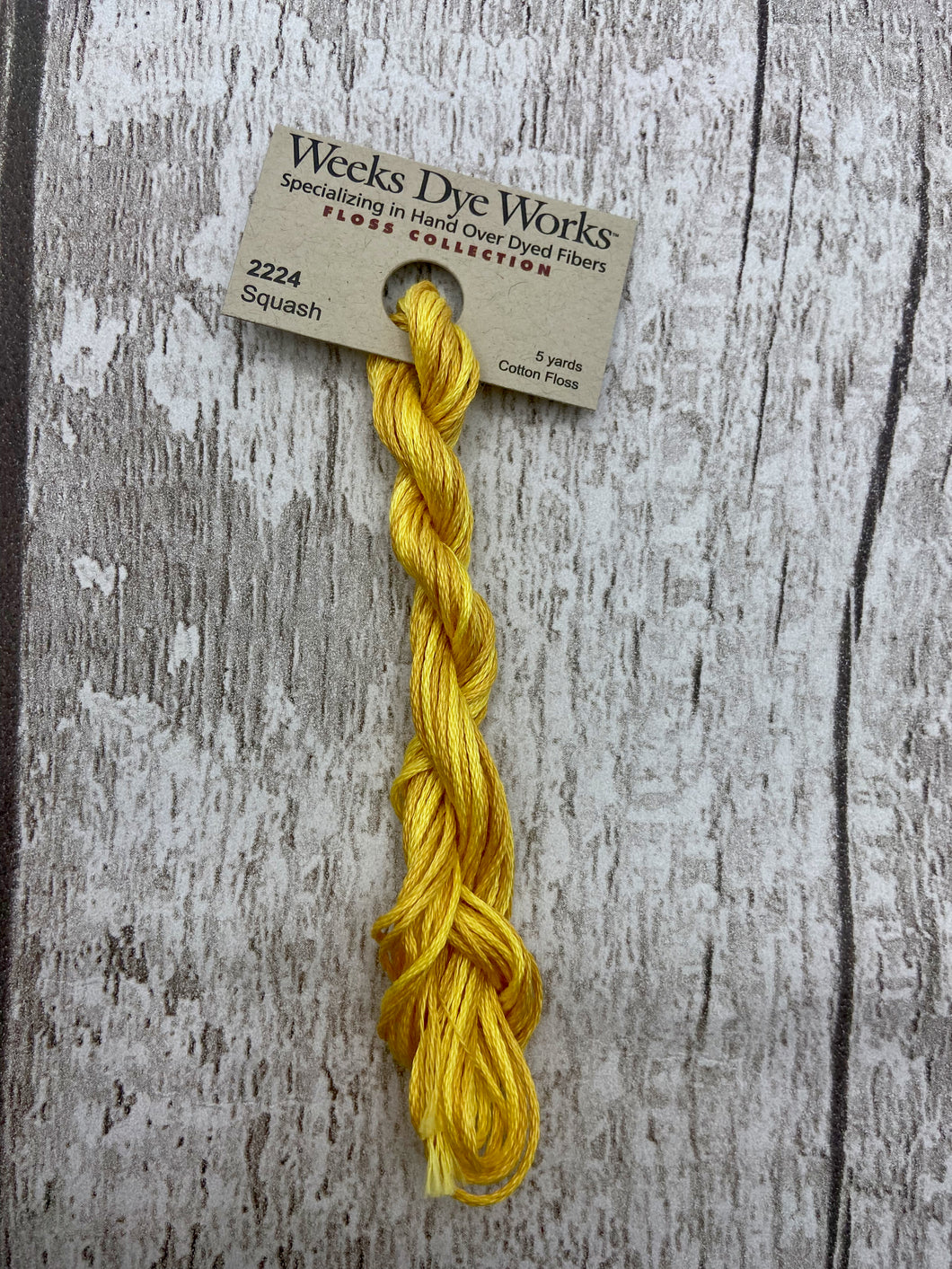 Squash (#2224) Weeks Dye Works, 6-strand cotton floss