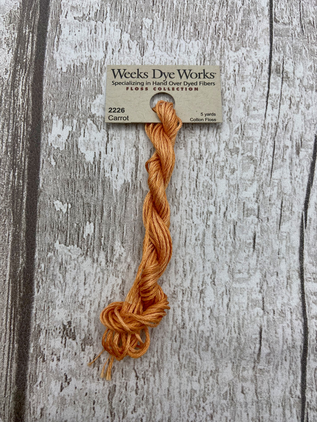 Carrot (#2226) Weeks Dye Works 6-strand cotton floss
