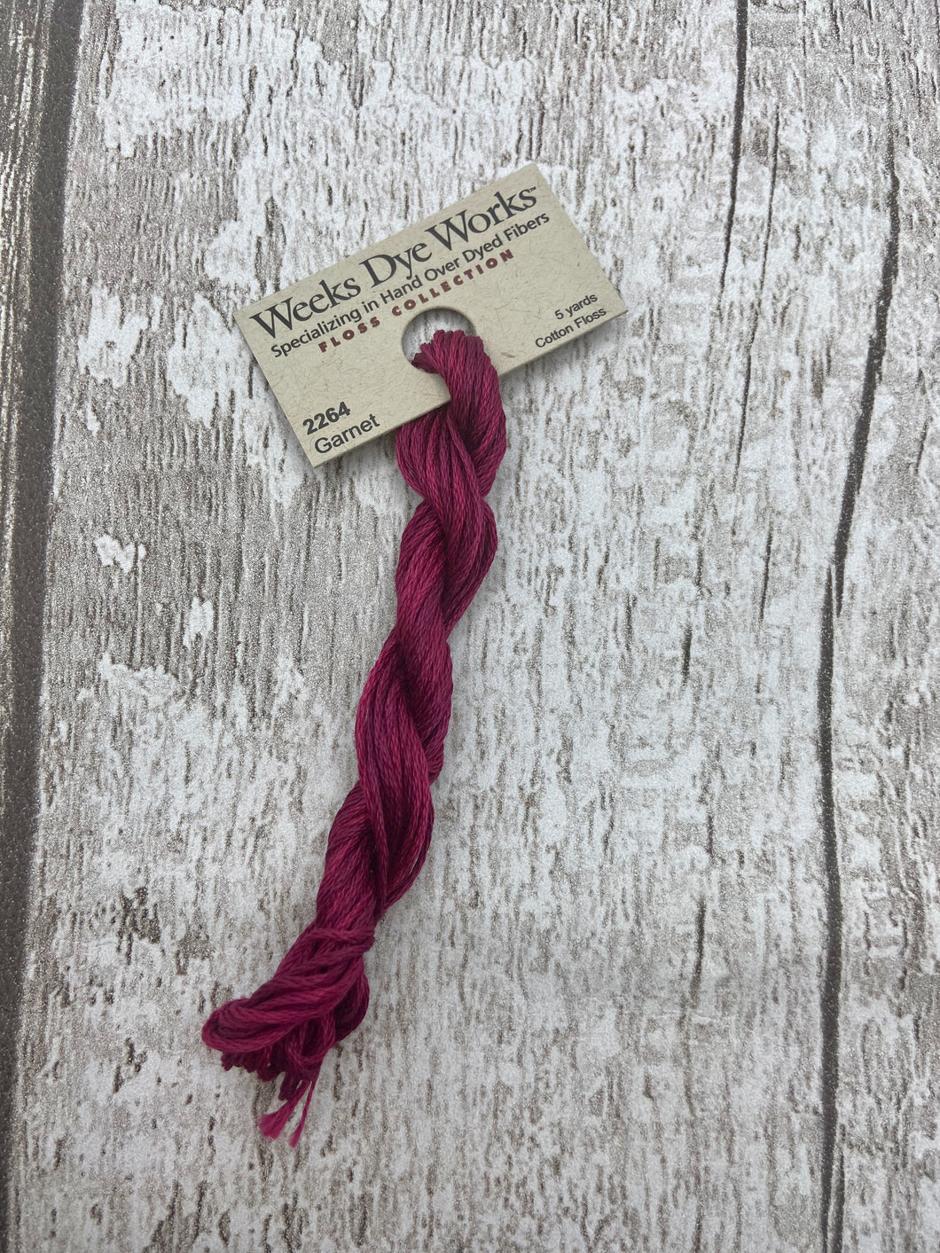Garnet (#2264a) Weeks Dye Works, 6-strand cotton floss