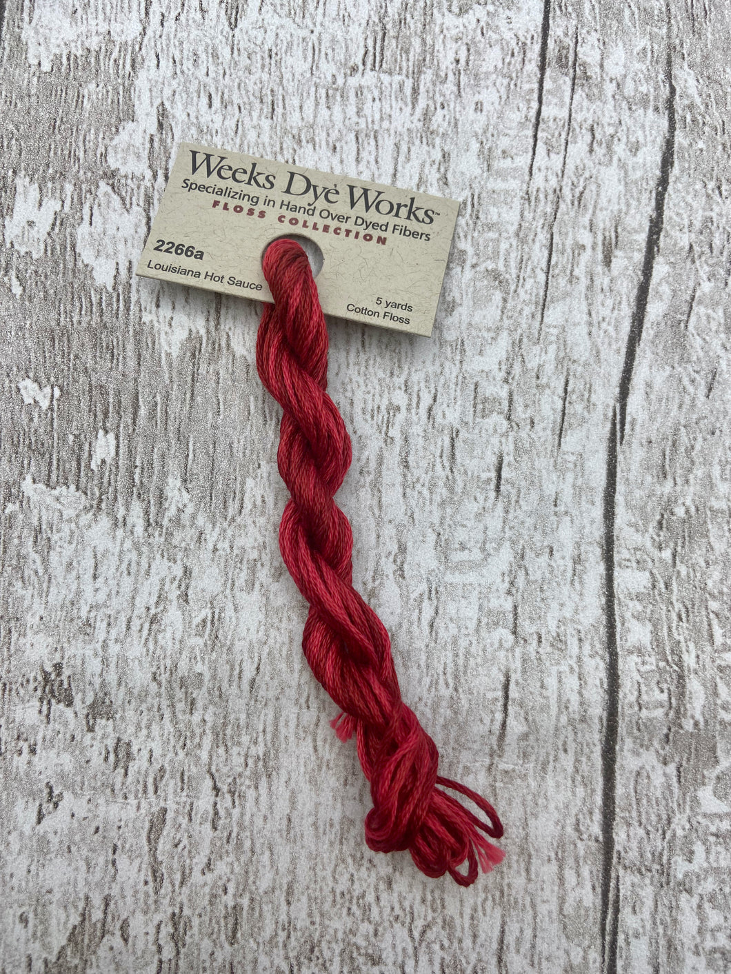 Louisiana Hot Sauce (#2266a) Weeks Dye Works, 6-strand cotton floss