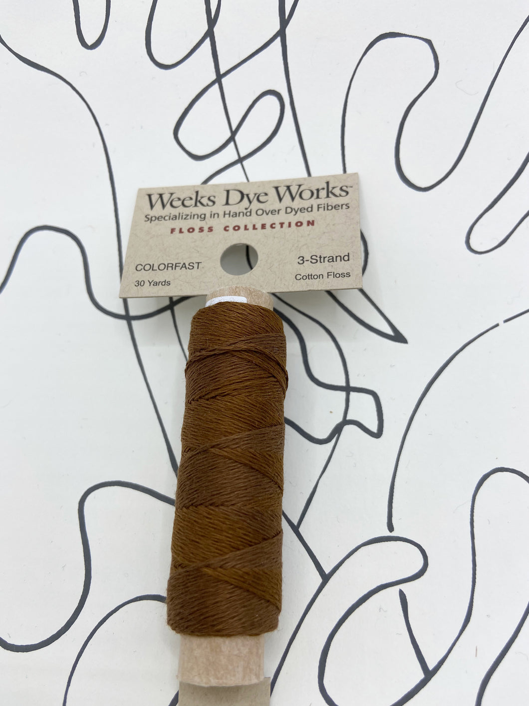Chestnut (#1269) Weeks Dye Works 3-strand cotton floss