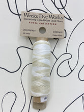 Load image into Gallery viewer, Whitewash (#1091) Weeks Dye Works 3-strand cotton floss
