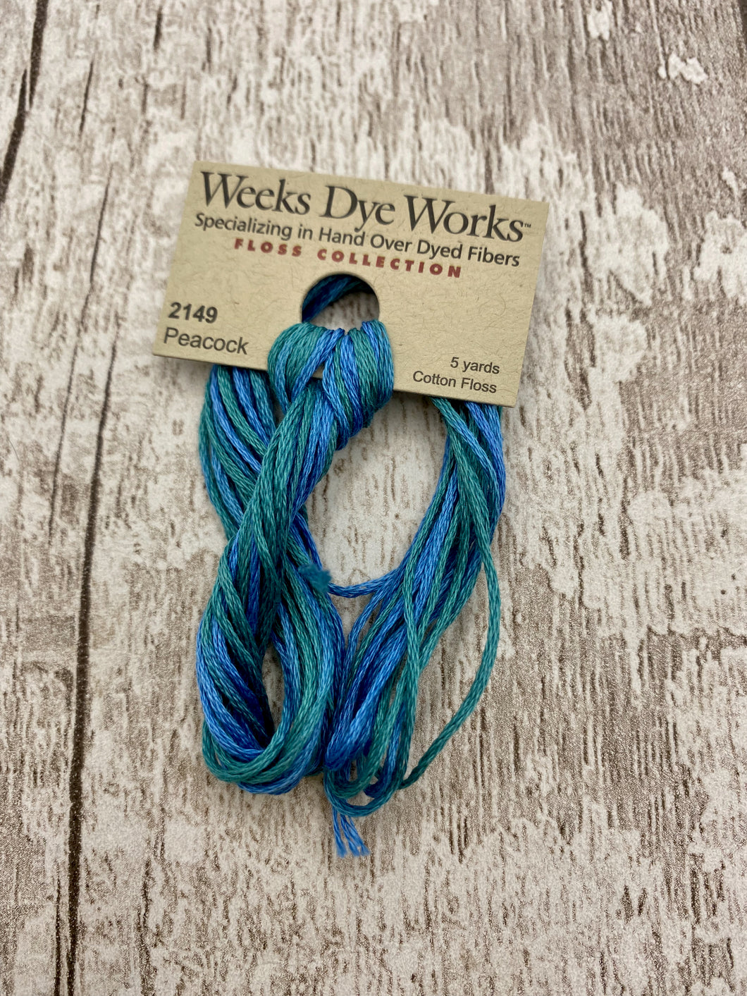 Peacock (#2149) 6-strand cotton floss